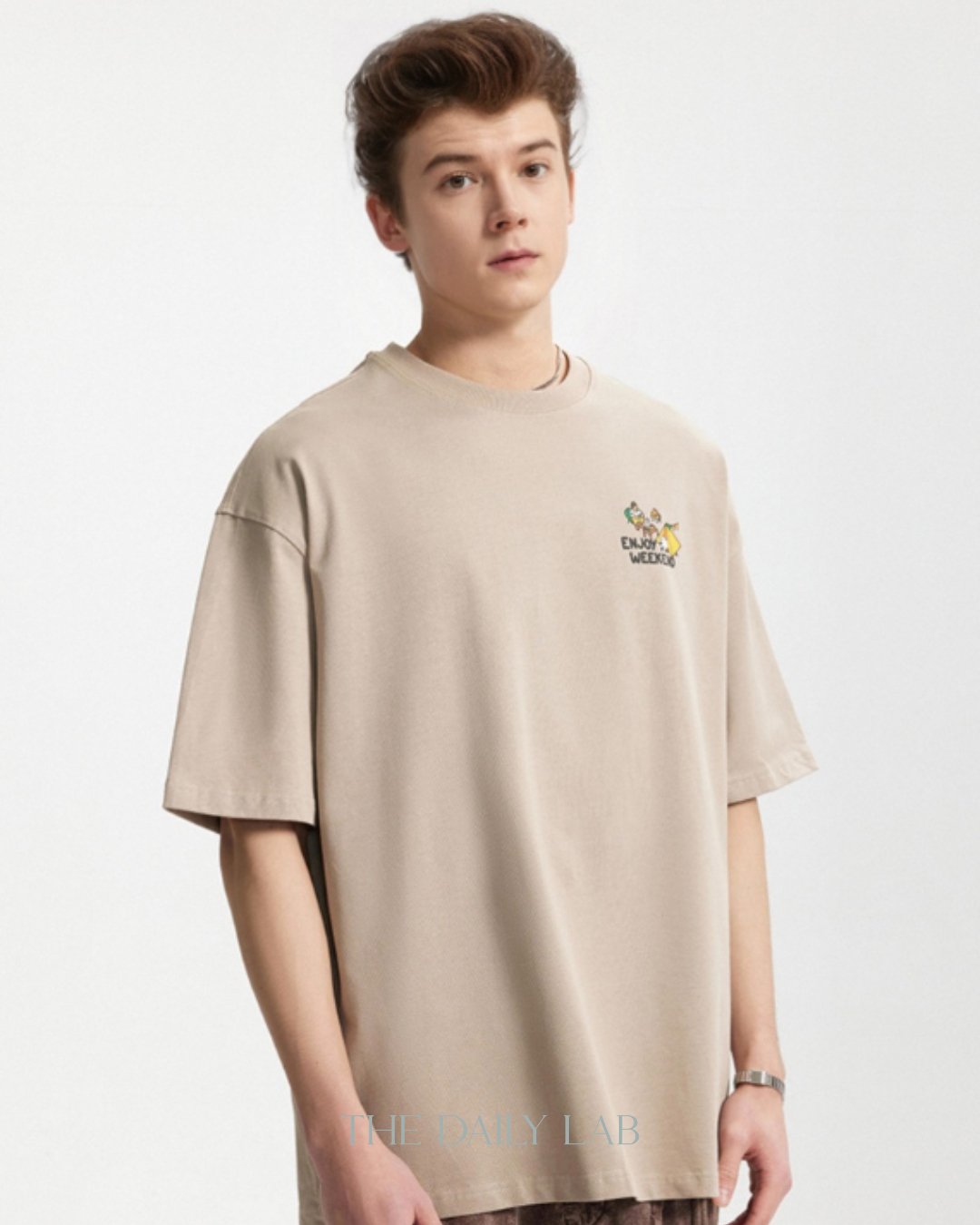 Enjoy Your Weekend Tee in Khaki