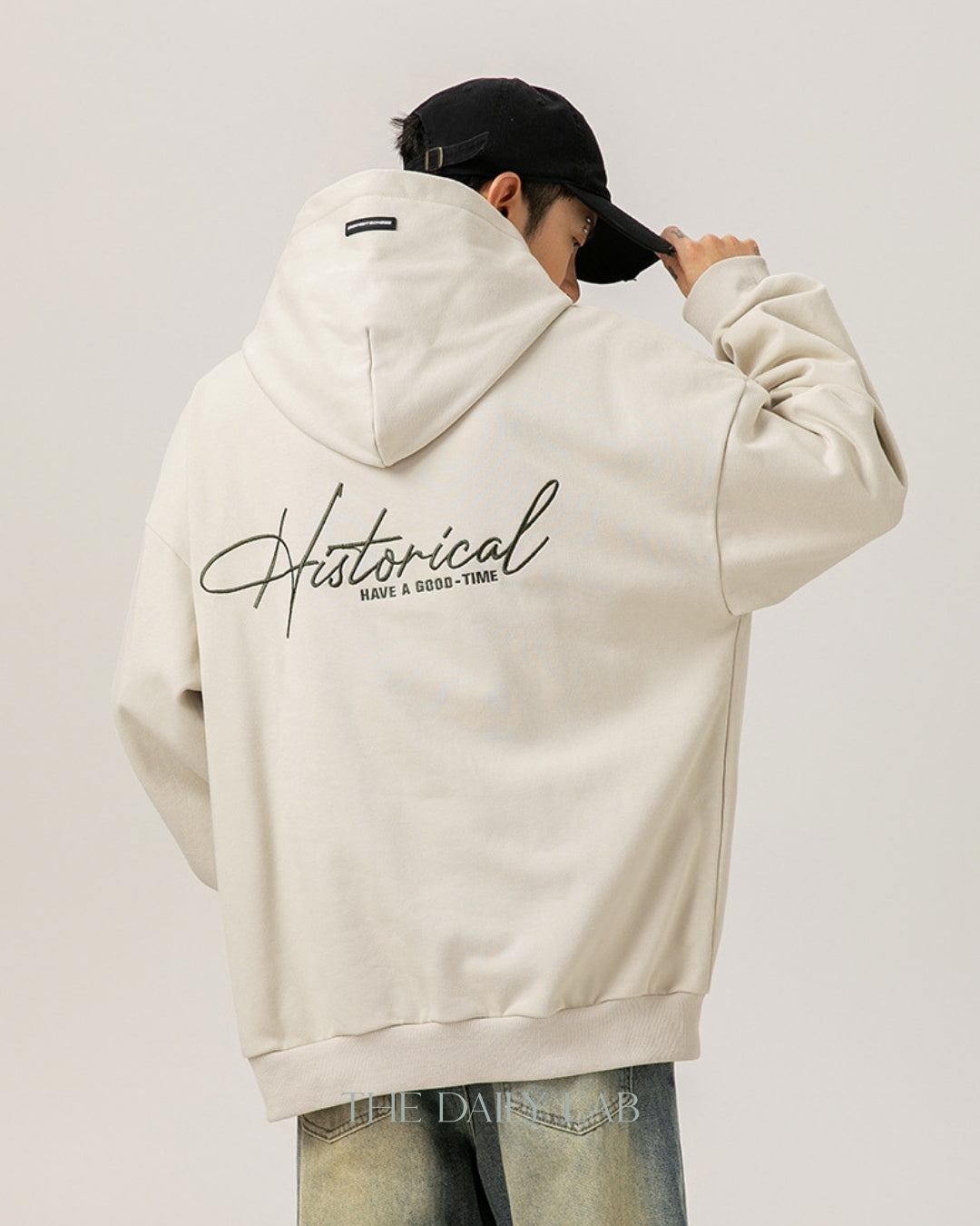 Historical 400G Vintage Heavyweight Hoodie in Beige