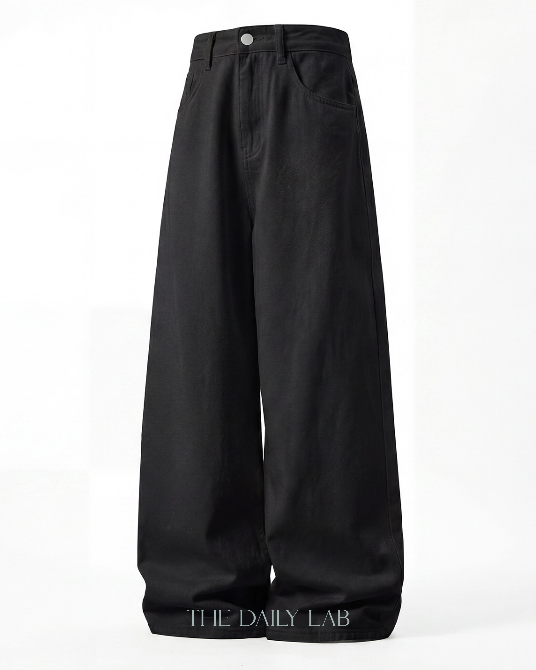 Vintage Streetwear Loose-Fit Jeans in Black