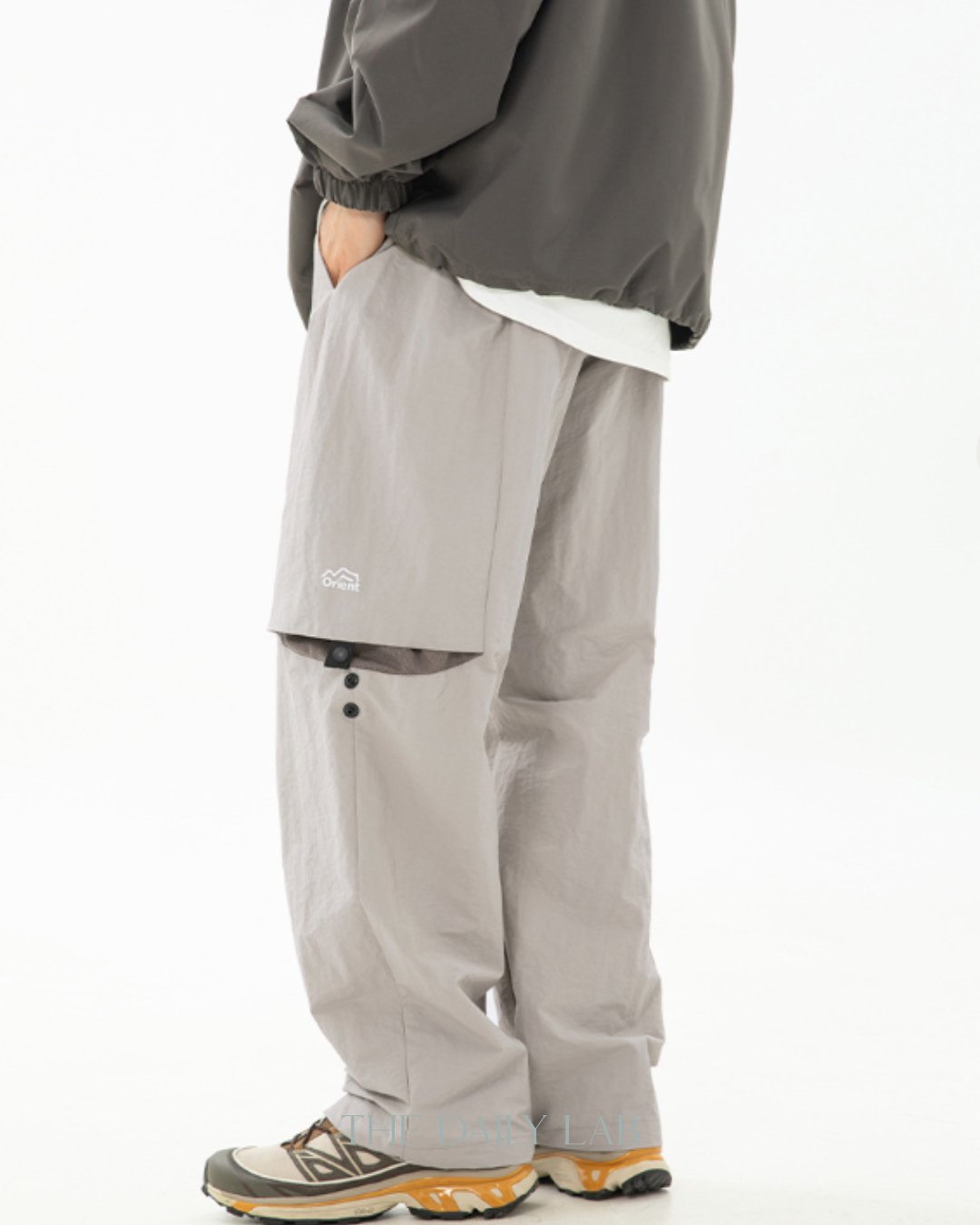 Orient Nylon Cargo Pants in Grey