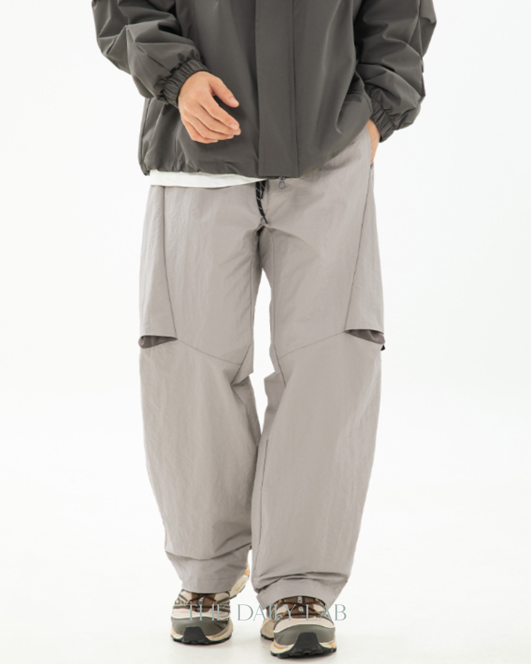 Orient Nylon Cargo Pants in Grey