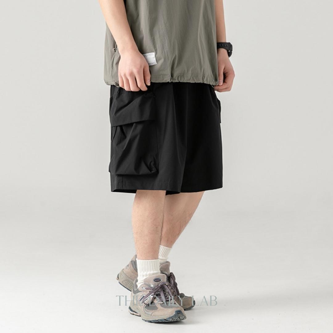 Big Pocket Cargo Pants in Black