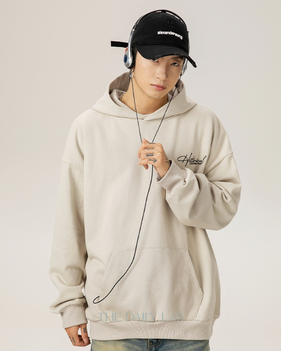 Historical 400G Vintage Heavyweight Hoodie in Beige