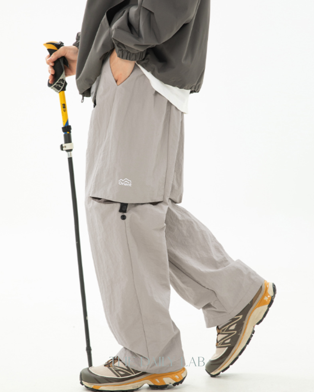 Orient Nylon Cargo Pants in Grey