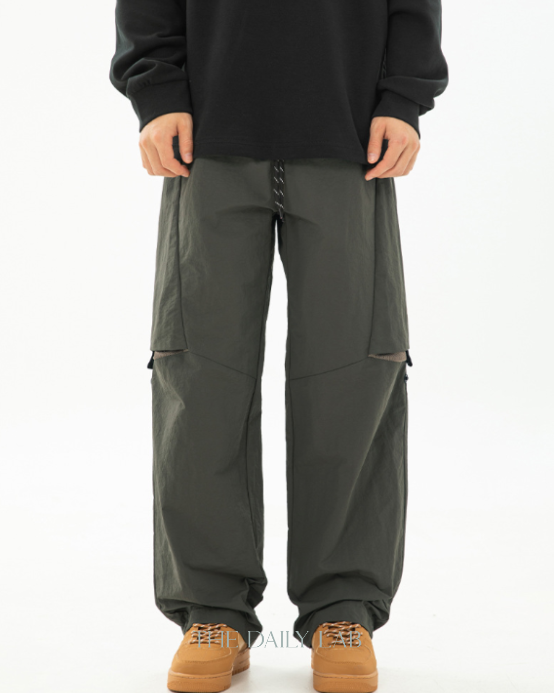 Orient Nylon Cargo Pants in Dark Green
