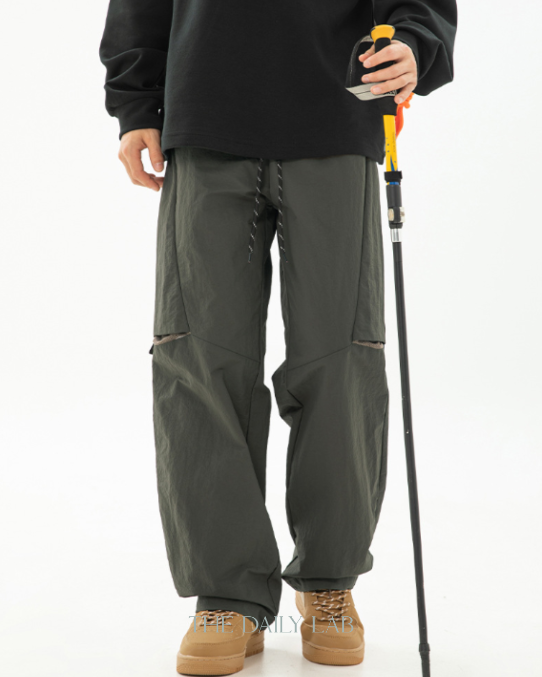 Orient Nylon Cargo Pants in Dark Green