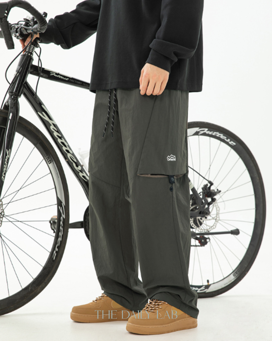 Orient Nylon Cargo Pants in Dark Green