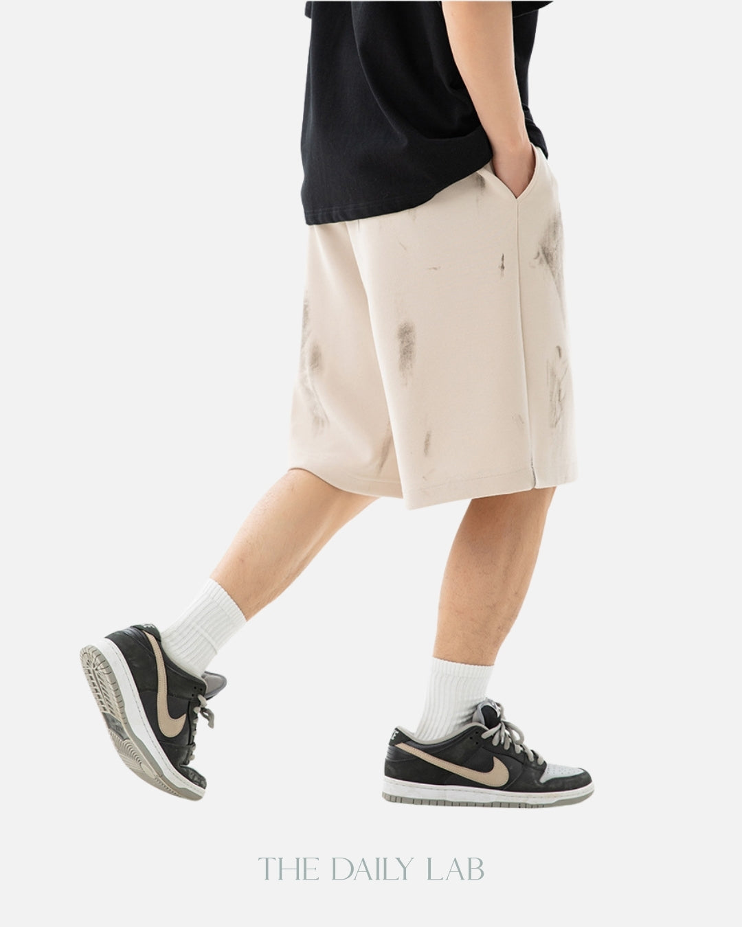 280G Basic Shorts in Beige
