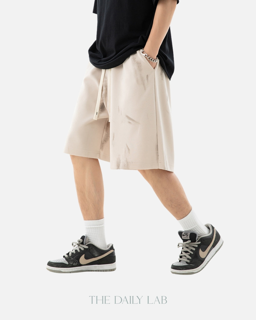 280G Basic Shorts in Beige