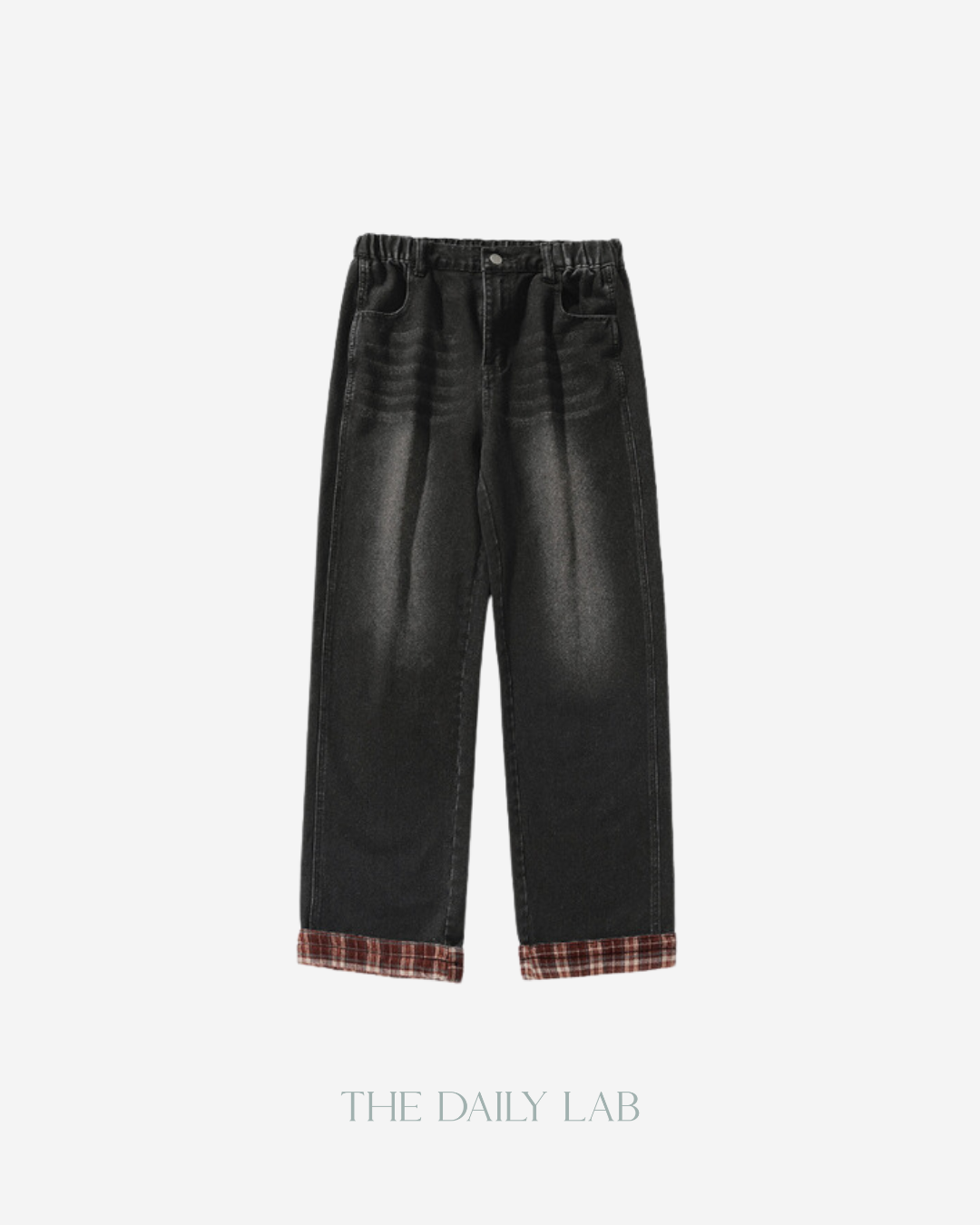 Urban Patchwork Relaxed Jeans in Black