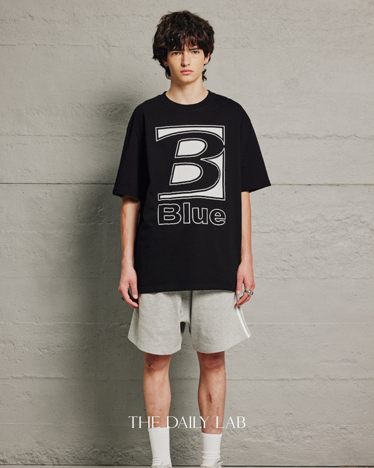 250G BLUE Oversized Shirt in Black