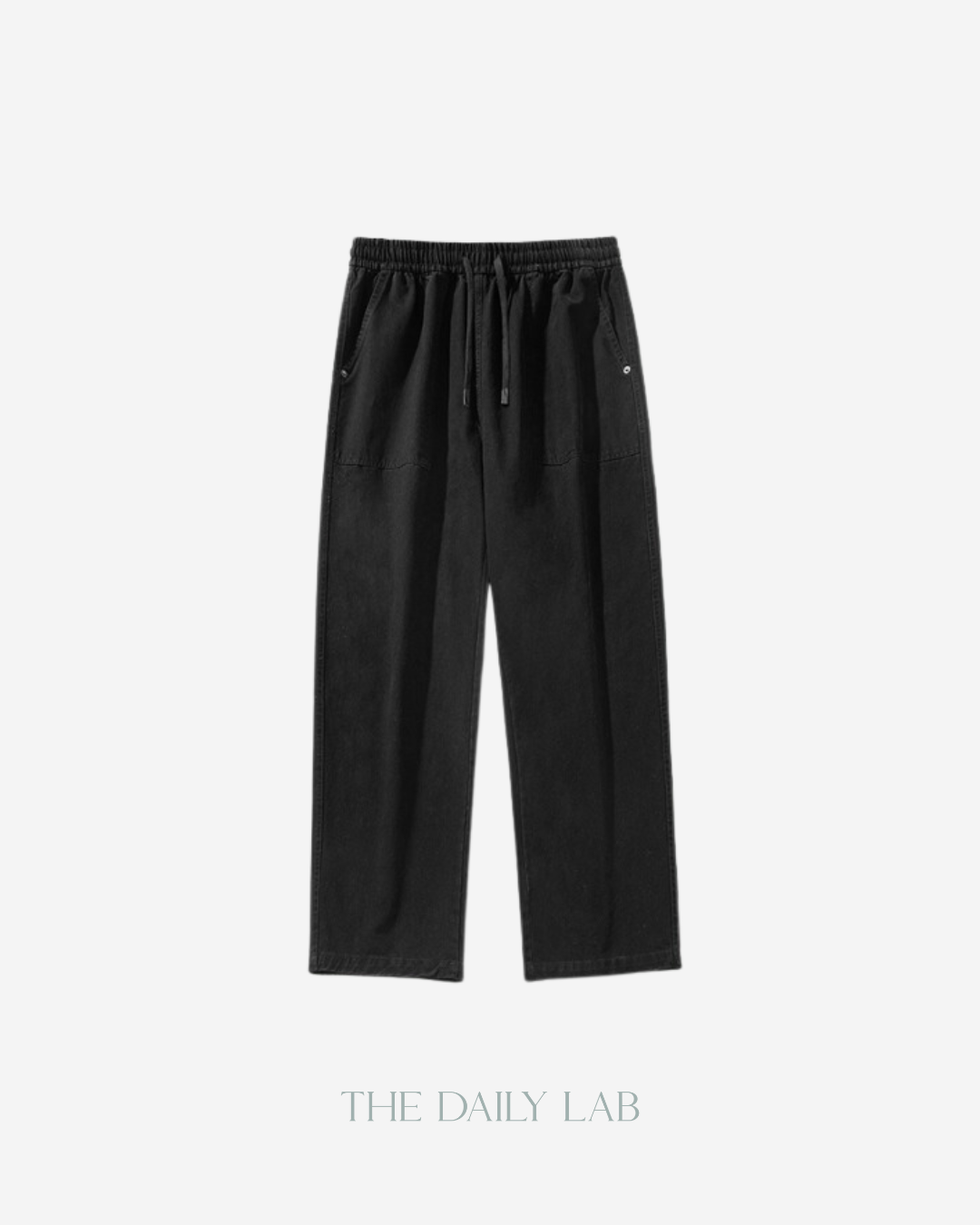 Vintage Workwear Washed Cargo Pants in Black