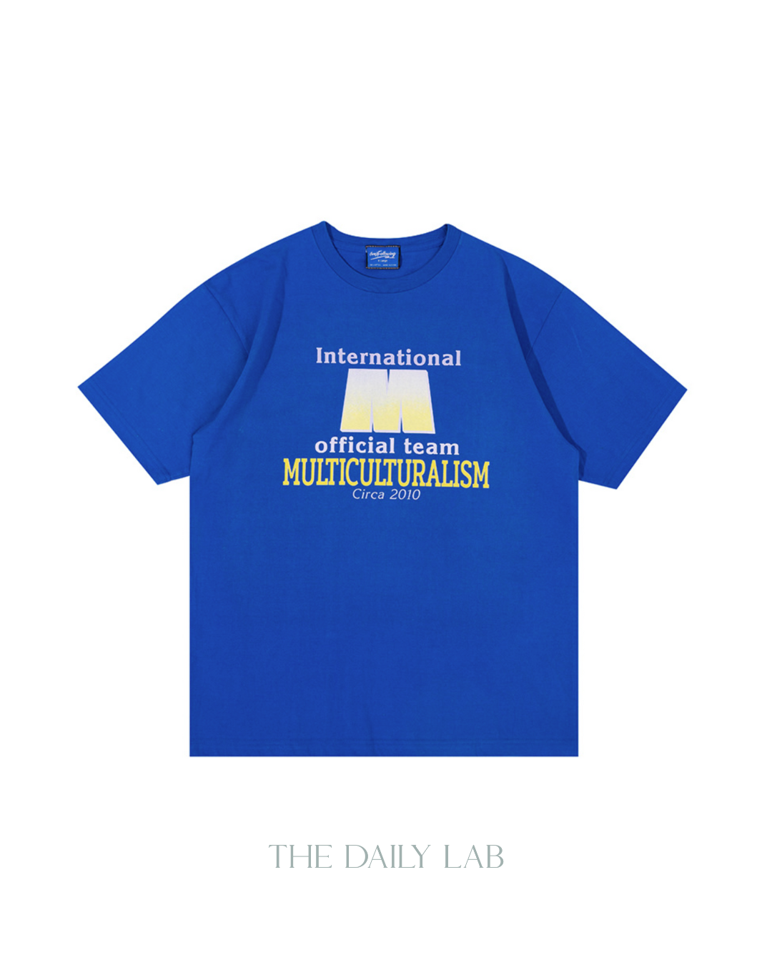 Multiculturalism Oversized Tee in Blue