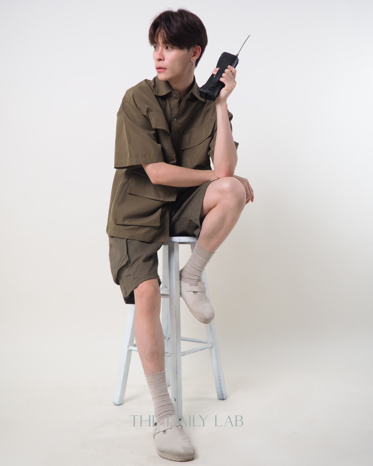 Buttoned Pocketed Shirt