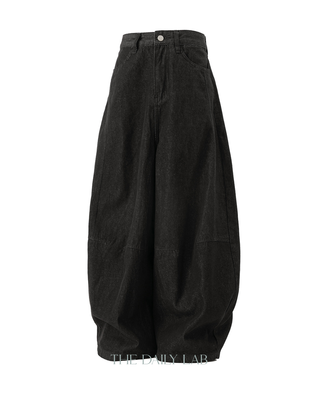 American Vintage Raw Denim Curved Blade Jeans In Black