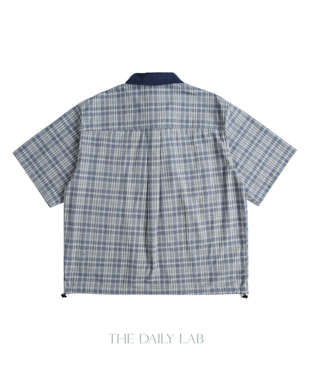 American Streetwear Patchwork Shirt in Grey