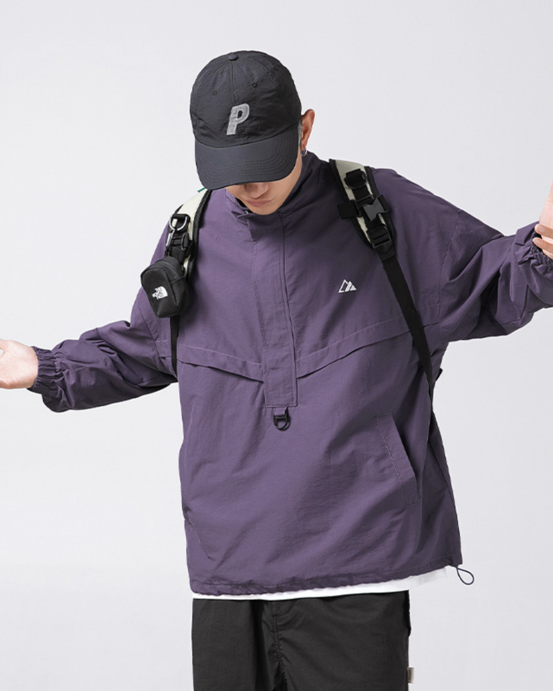 Taslon Outdoor Jacket in Purple