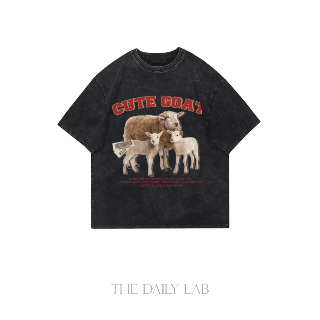 Cute Animal Oversized Cotton Tee