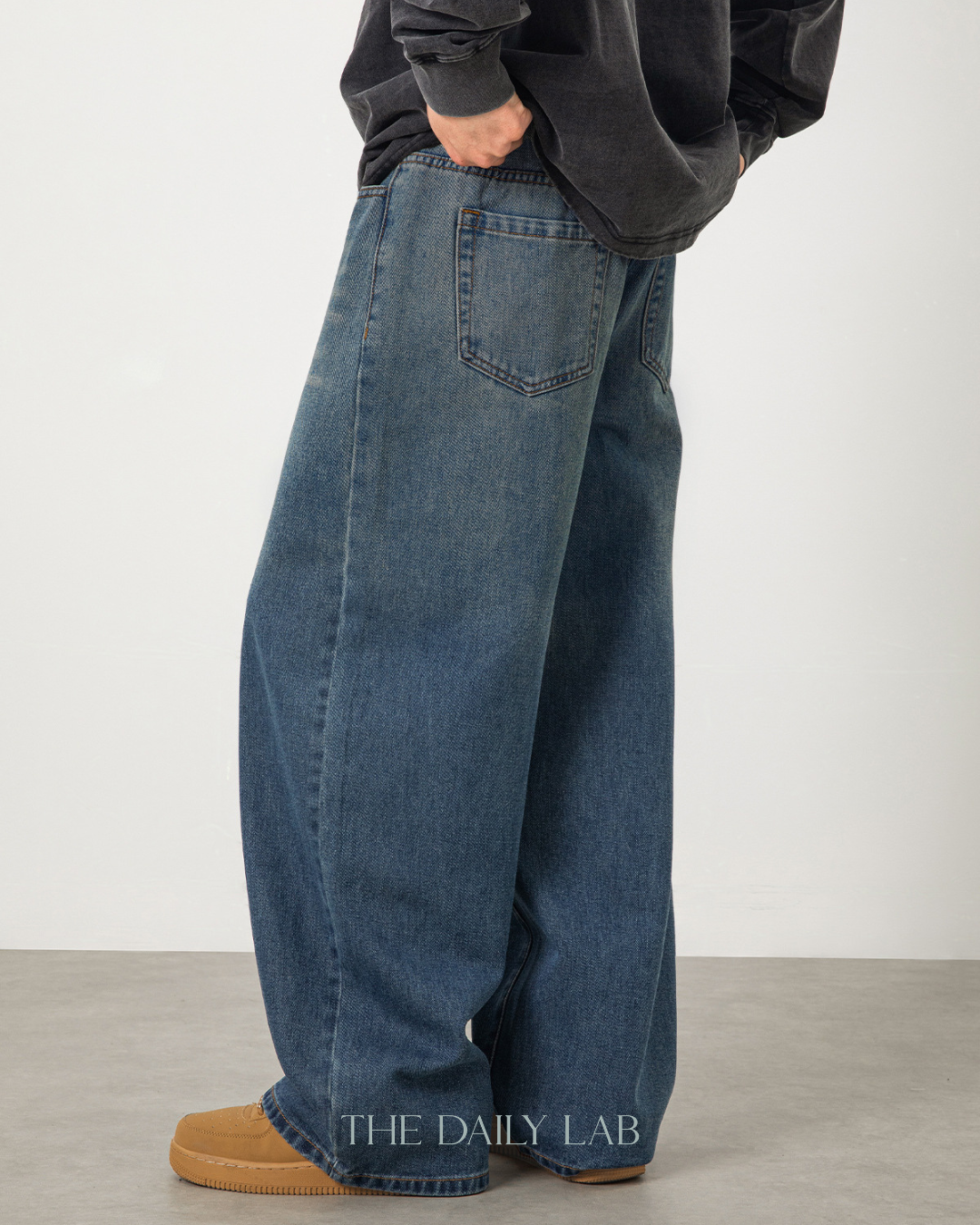 Fade Street Denim Pants in Blue