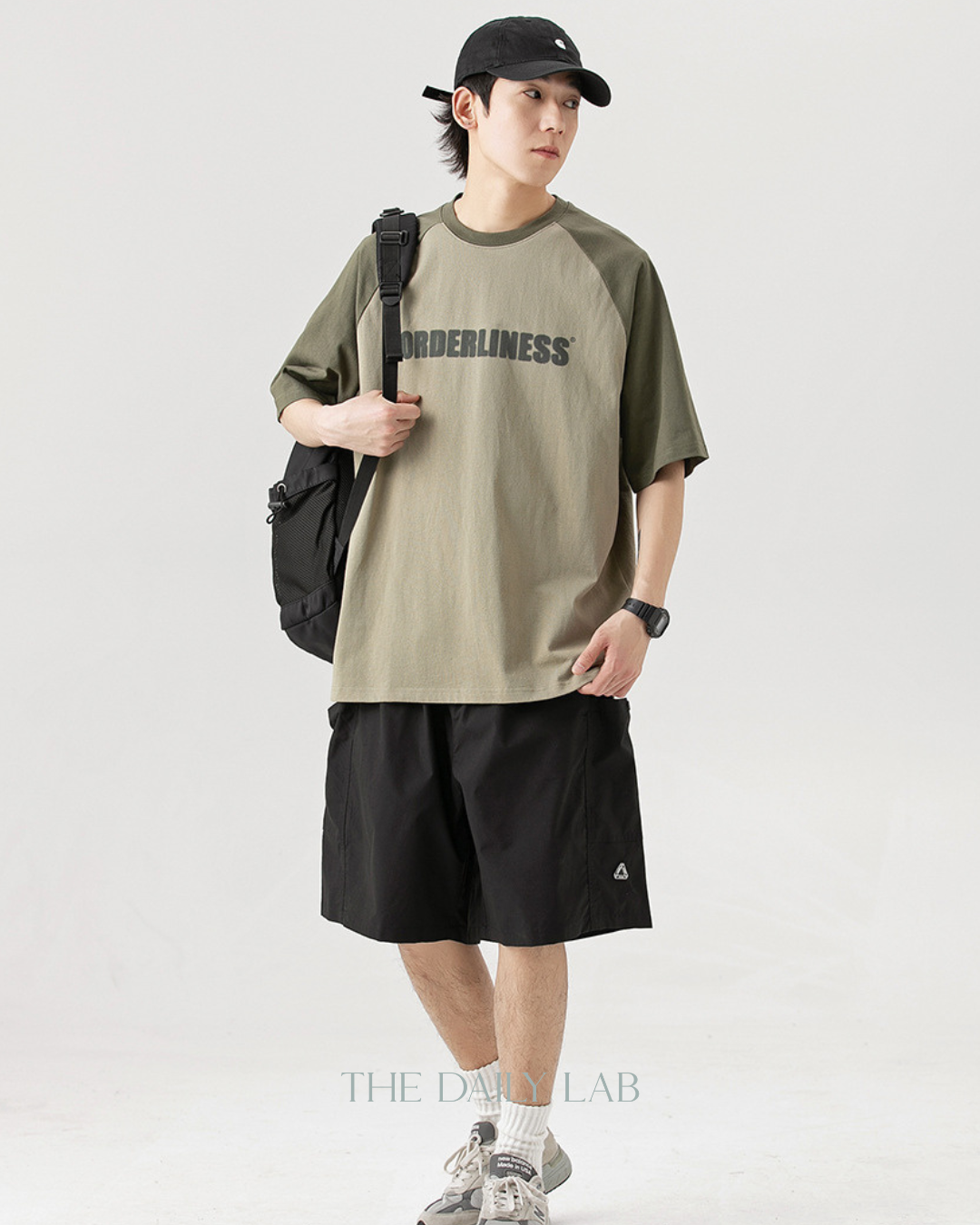 Orderliness Streetwear Typography Tee in Green