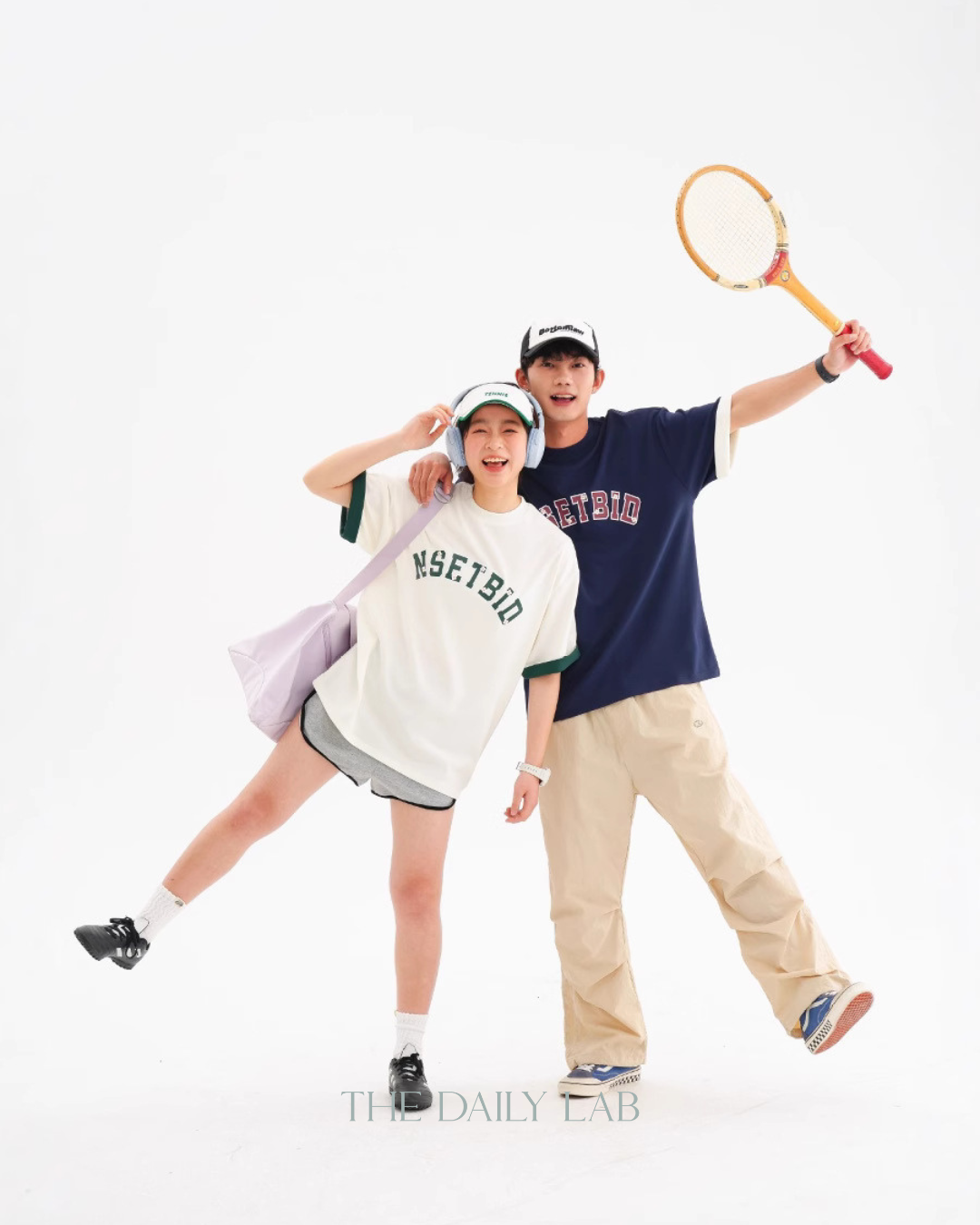 Vintage Japanese Style Short Sleeve Tee In Navy Blue