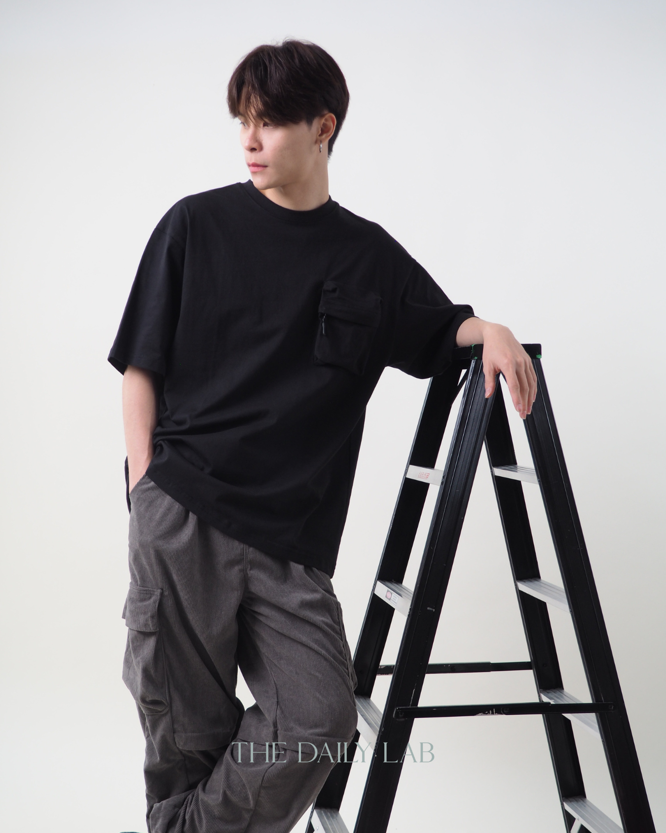 Pocketed Zipper Tee