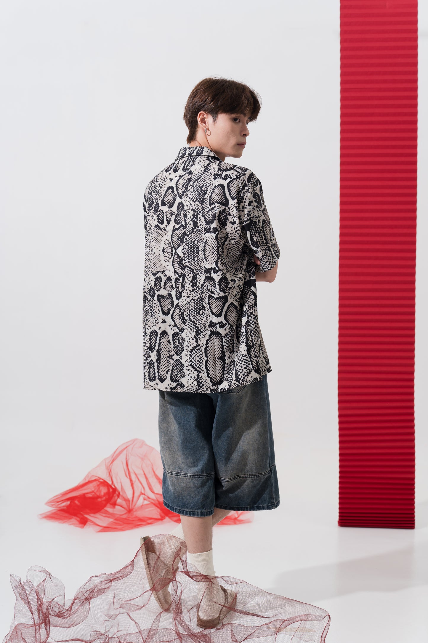 Vintage Snakeskin Oversized Shirt