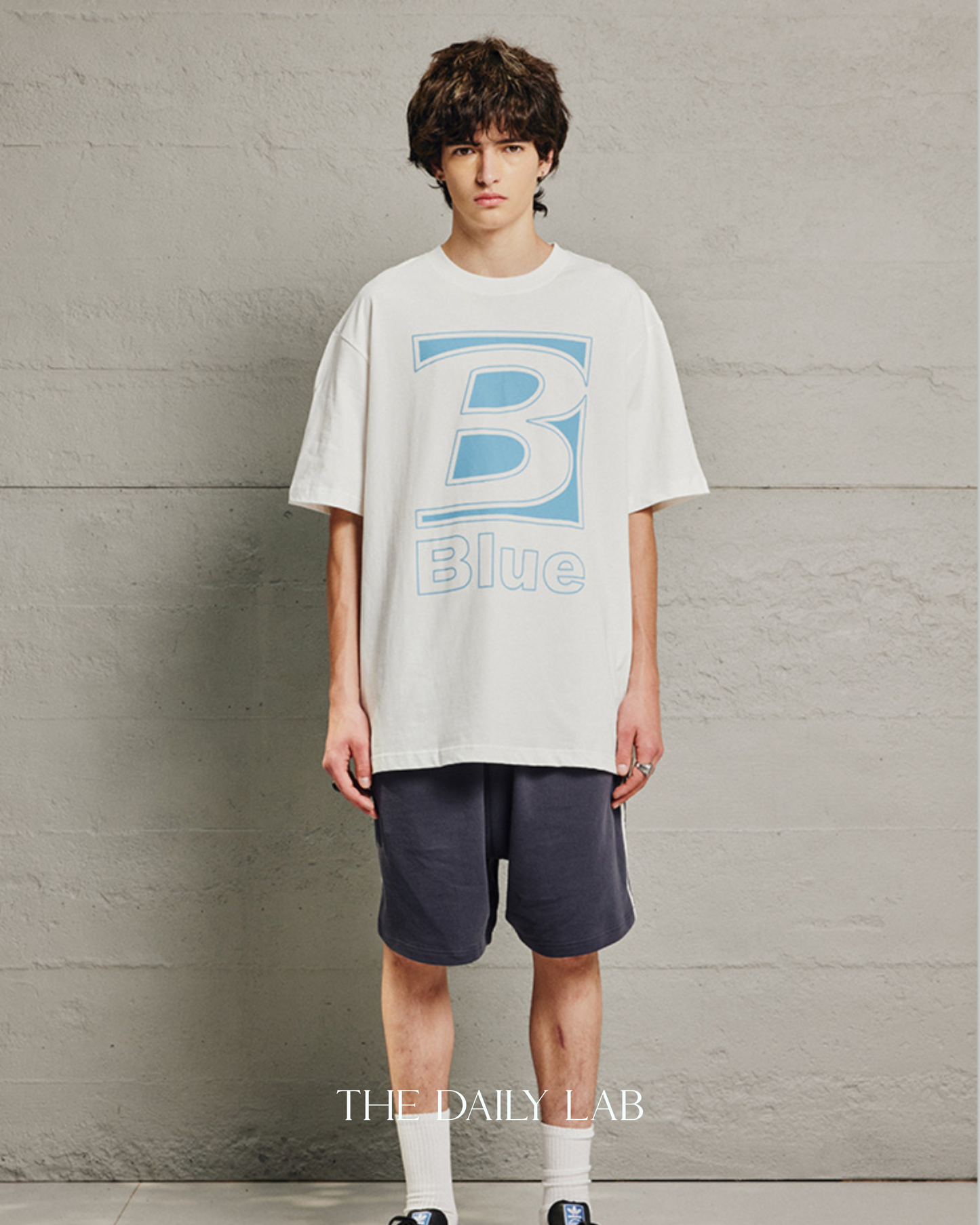 250G BLUE Oversized Shirt in White
