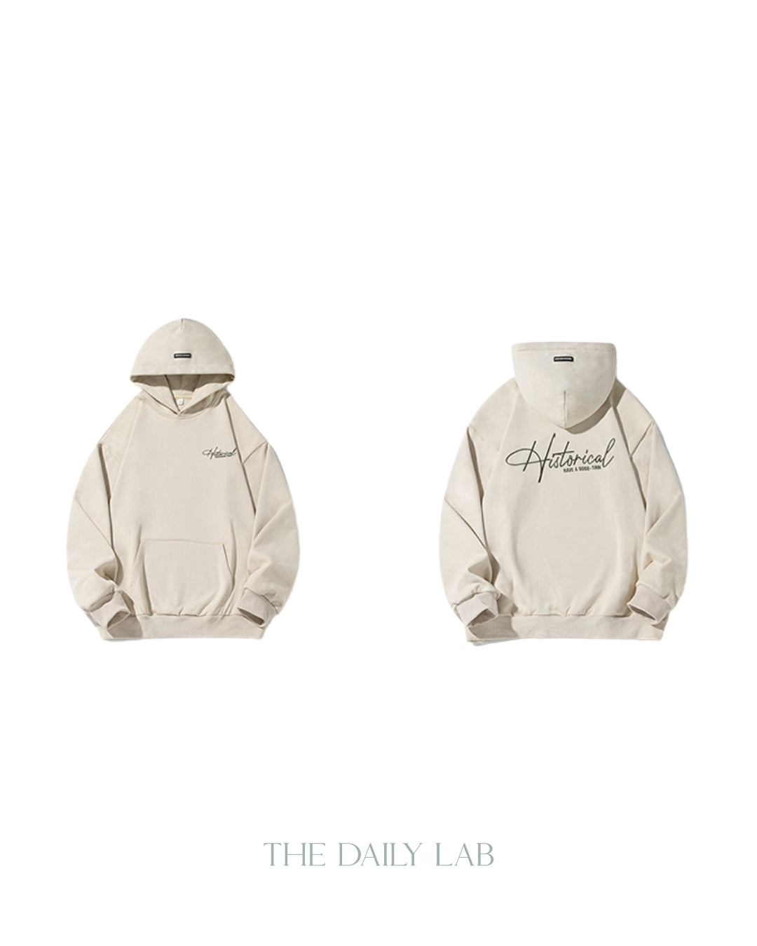 Historical 400G Vintage Heavyweight Hoodie in Beige