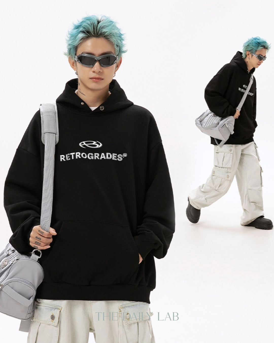 Retrogrades Hoodie in Black