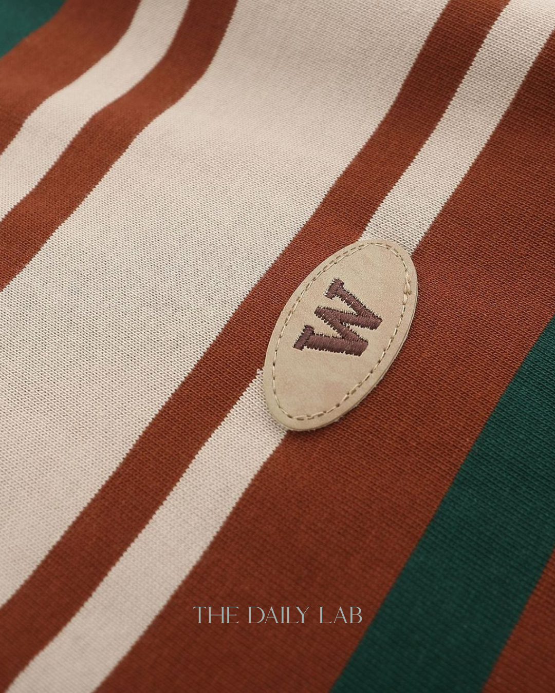 Vintage Maillard Striped Polo Shirt