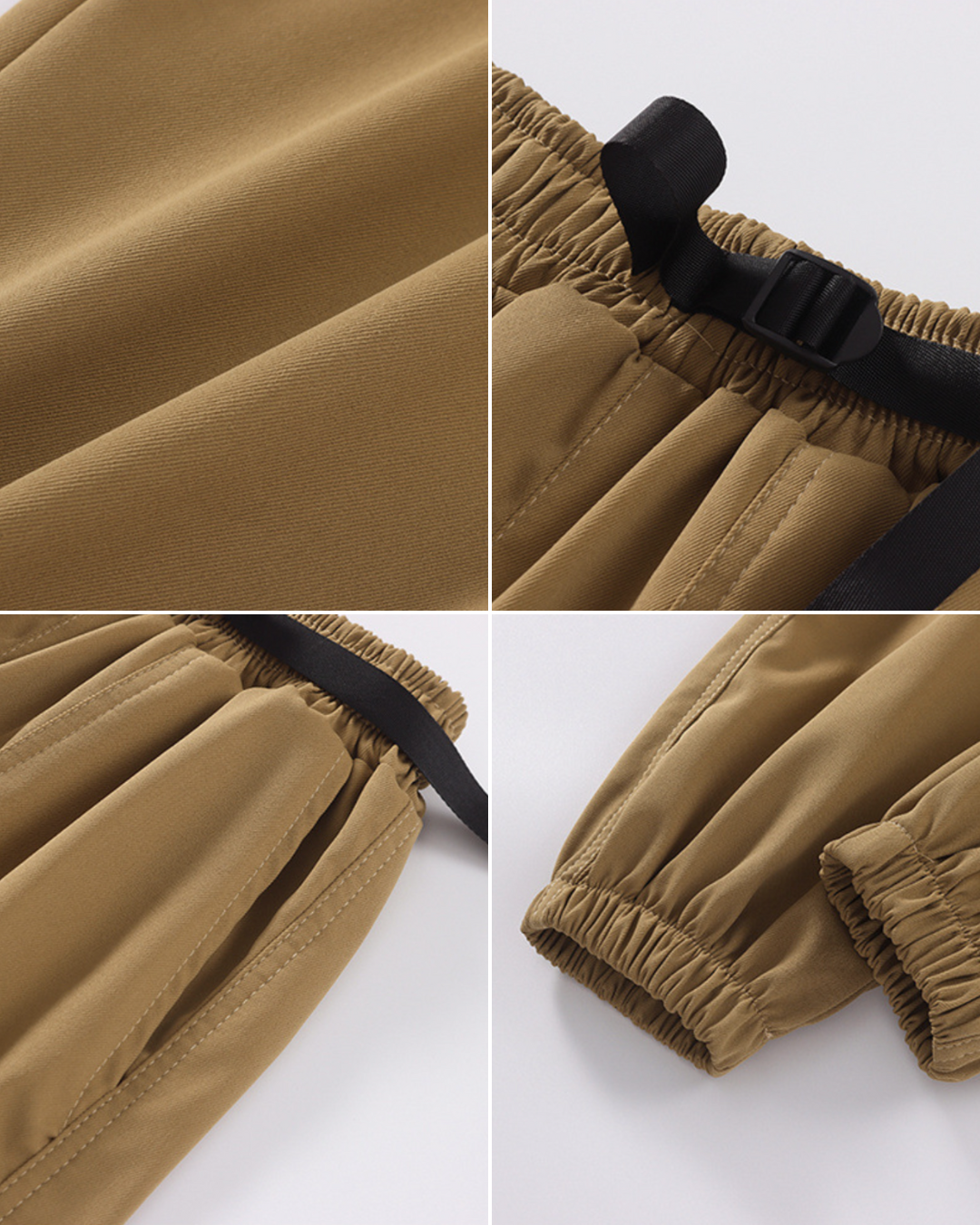 Vintage Webbing Belt Long Pants
