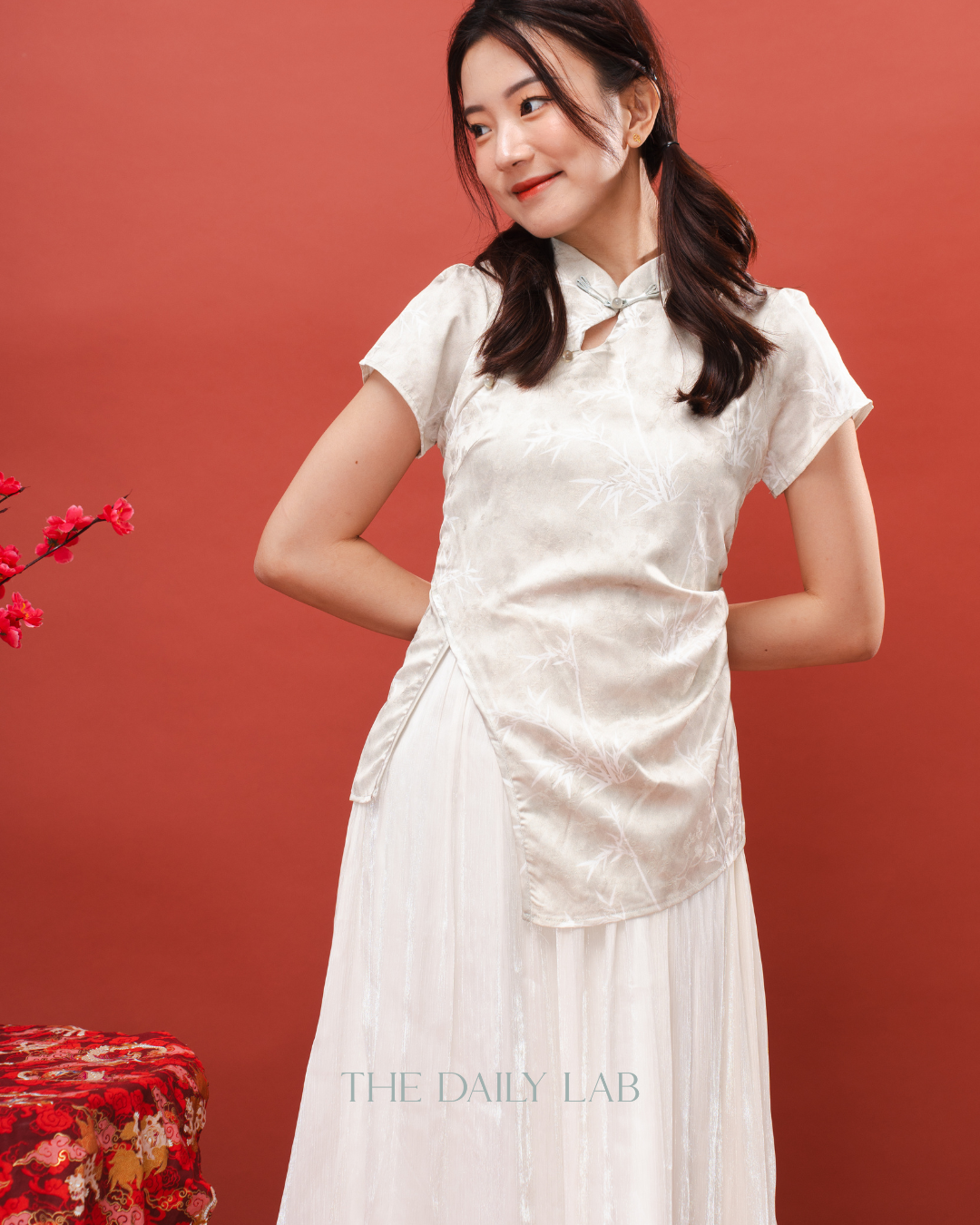 Mint Blossom Qipao Dress