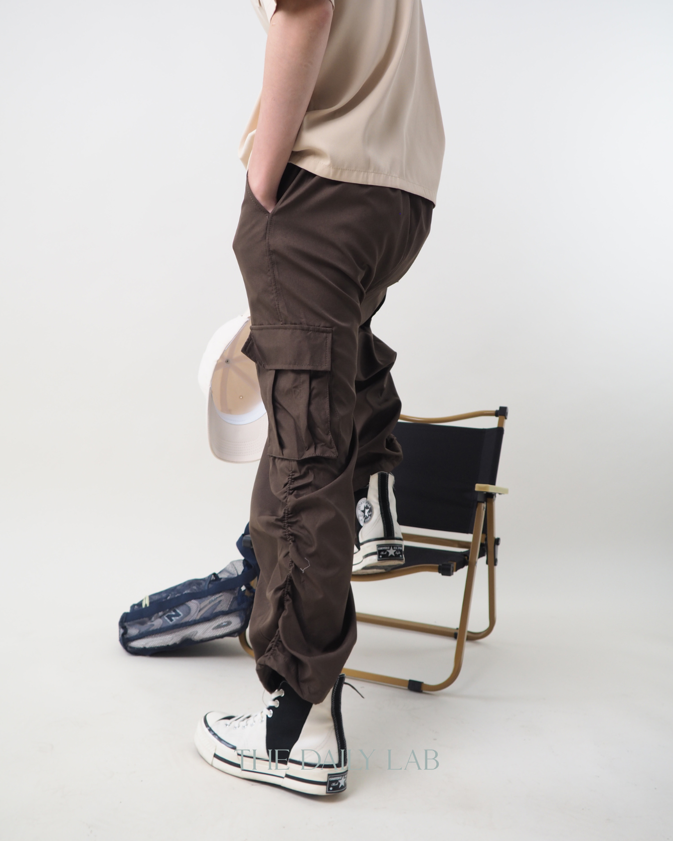 Vintage Ruffled Cargo Pants