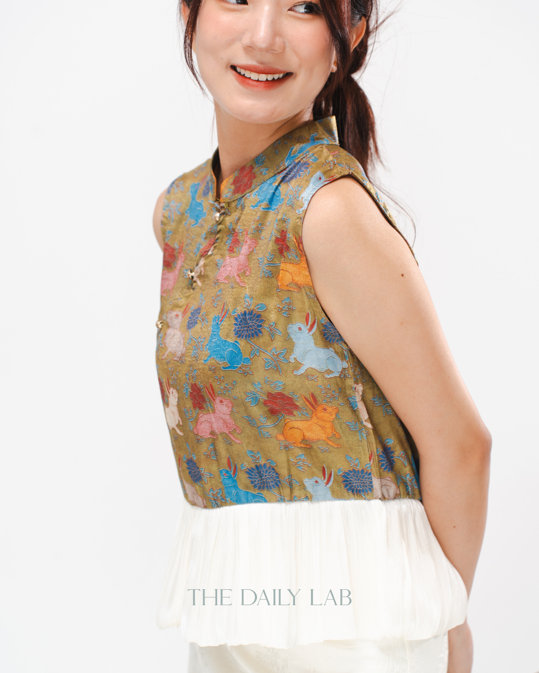 Golden Peony Layered Top