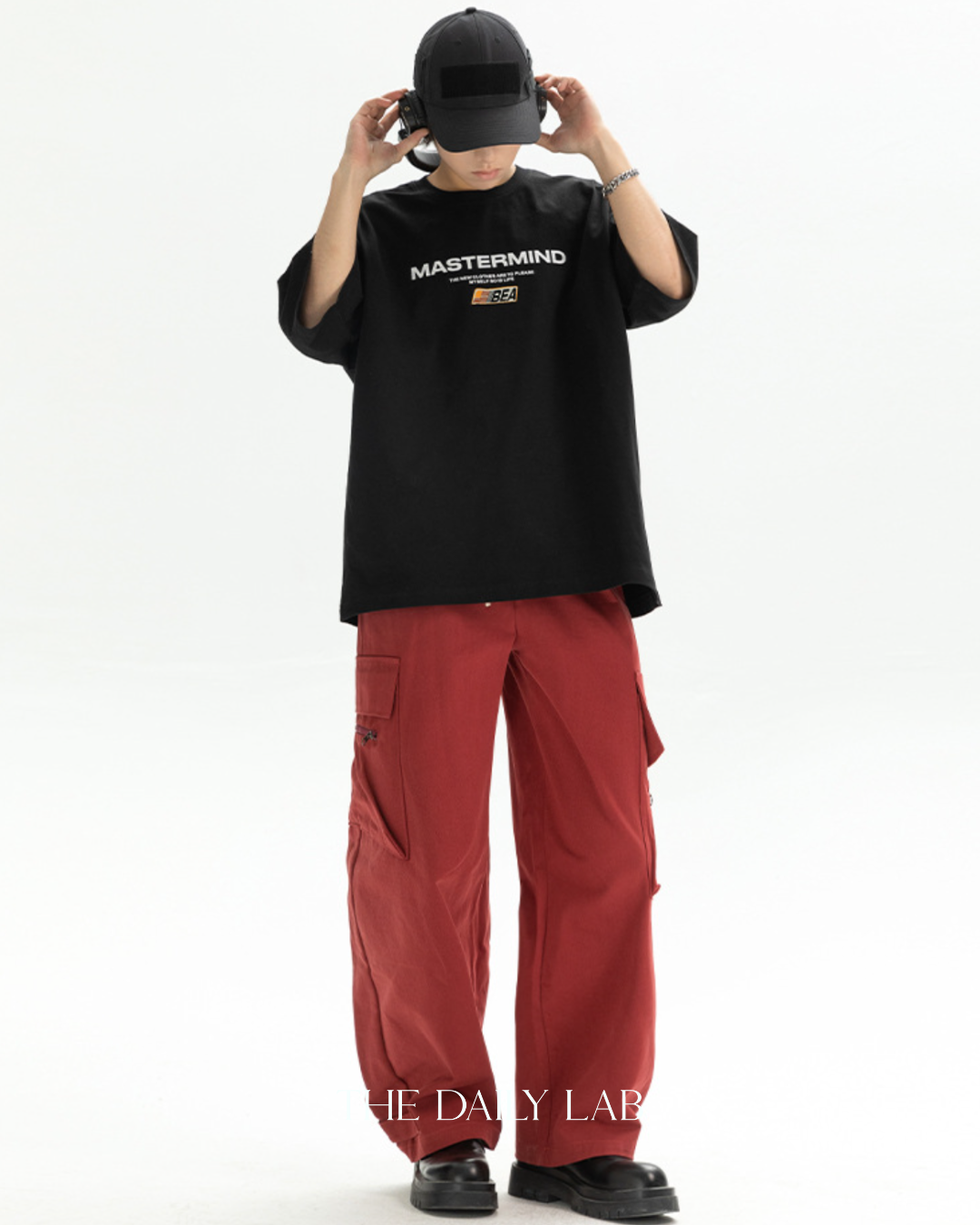 Mastermind Loose Tee in Black
