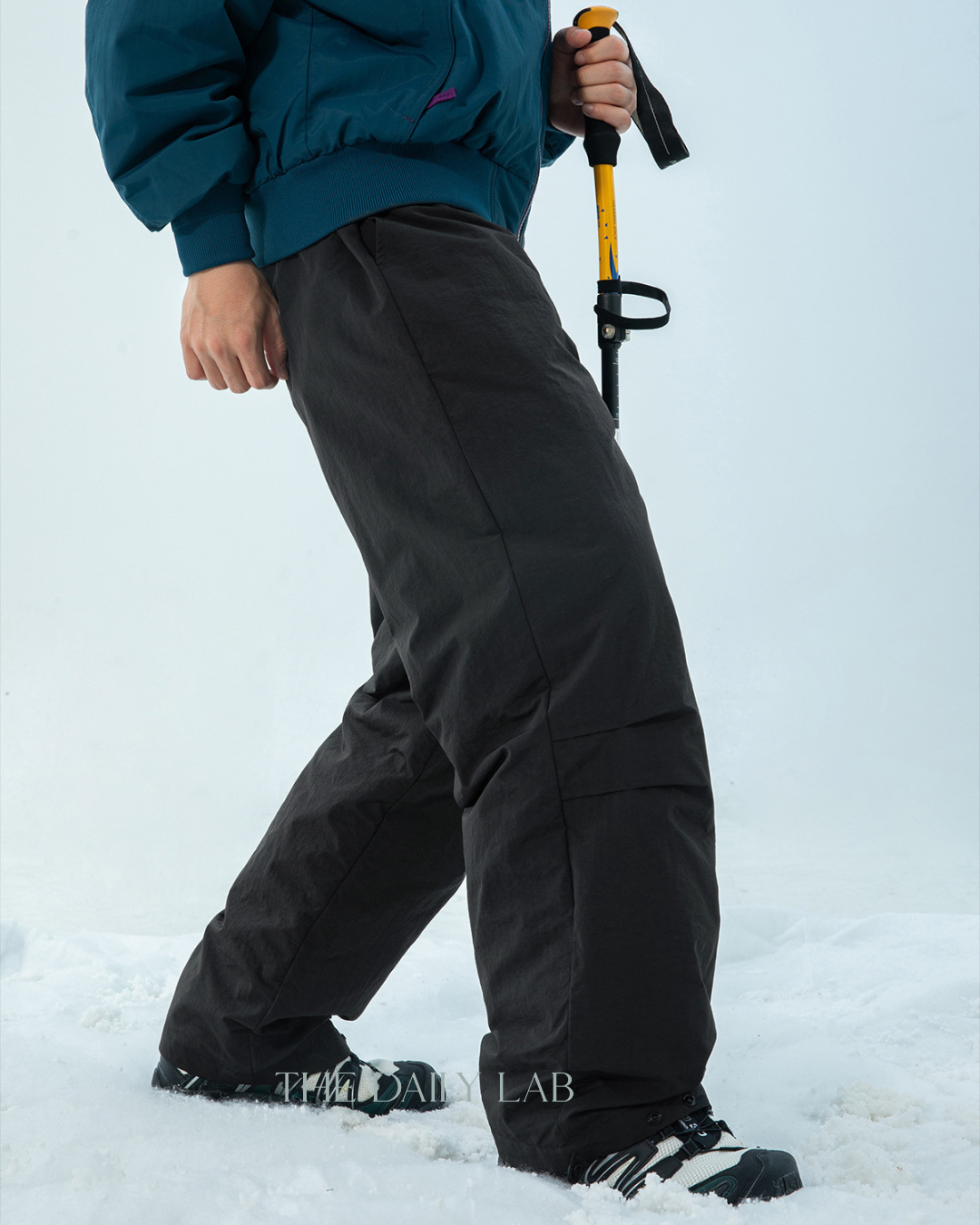 Thickened Cotton Casual Long Pants in Black