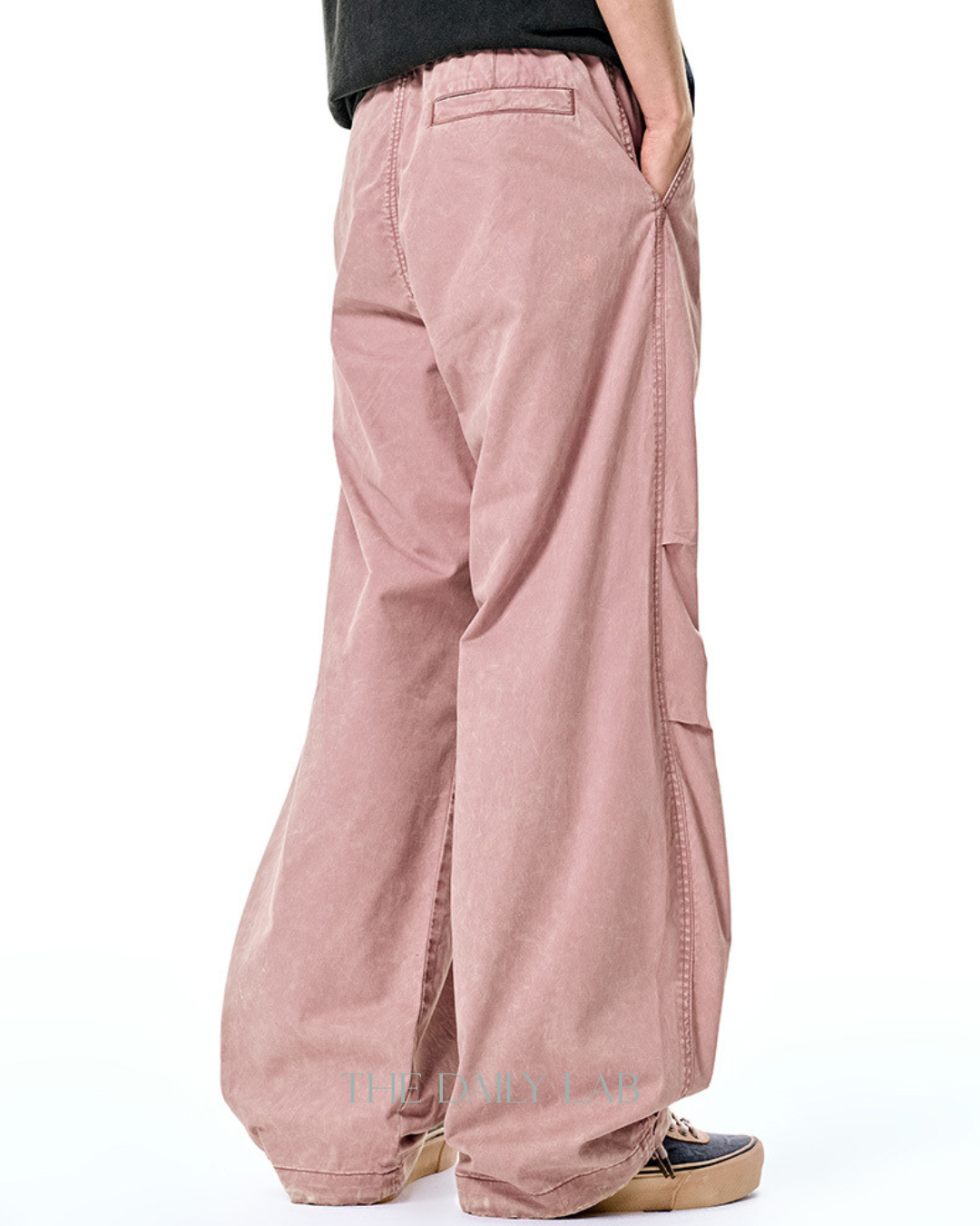 Heritage Drape Cargo Pants in Pink