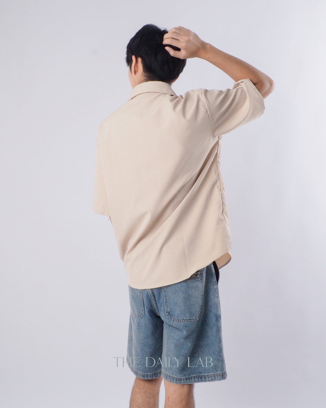 Japanese Style Short Sleeve Jacket in Beige