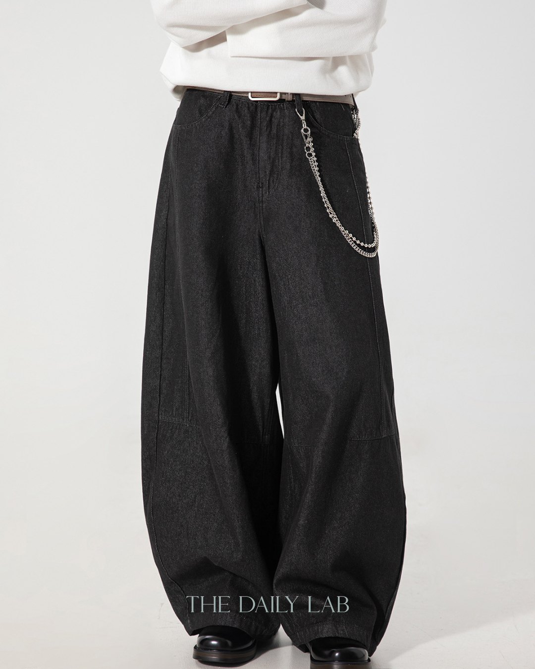 American Vintage Raw Denim Curved Blade Jeans In Black