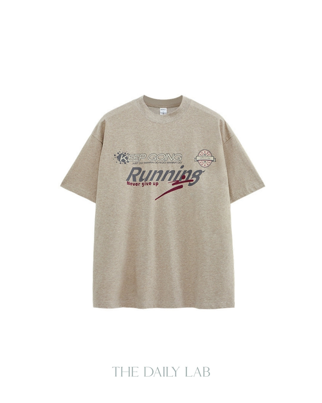Retro Varsity Tee in Khaki