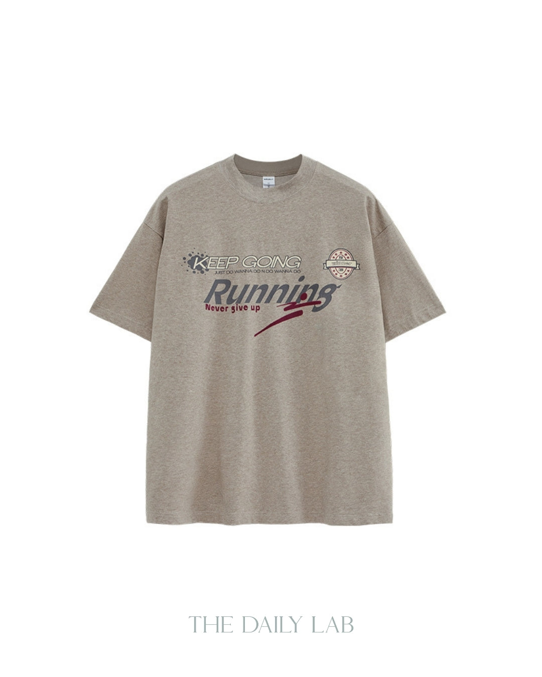 Retro Varsity Tee in Grey