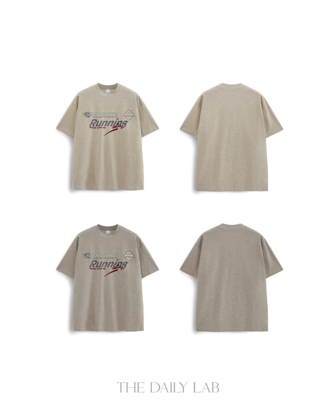 Retro Varsity Tee in Grey