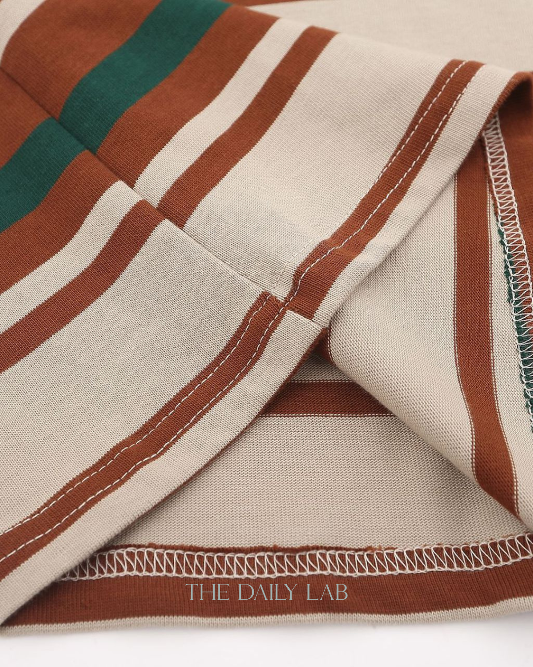 Vintage Maillard Striped Polo Shirt