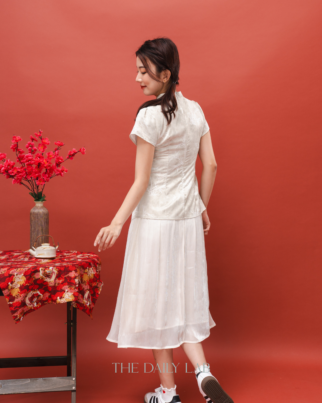 Mint Blossom Qipao Dress