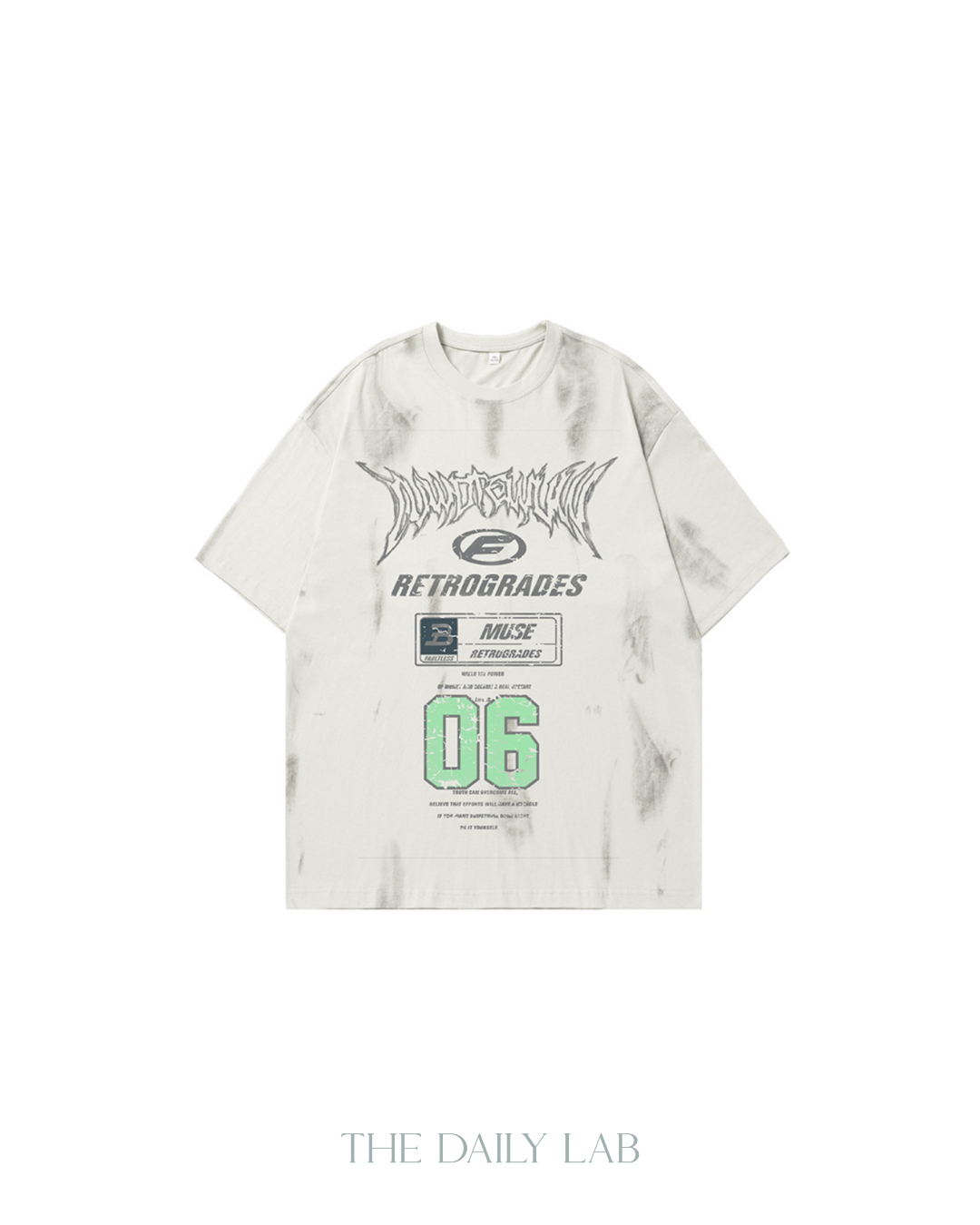 F Alphabet Cotton Tee in Beige