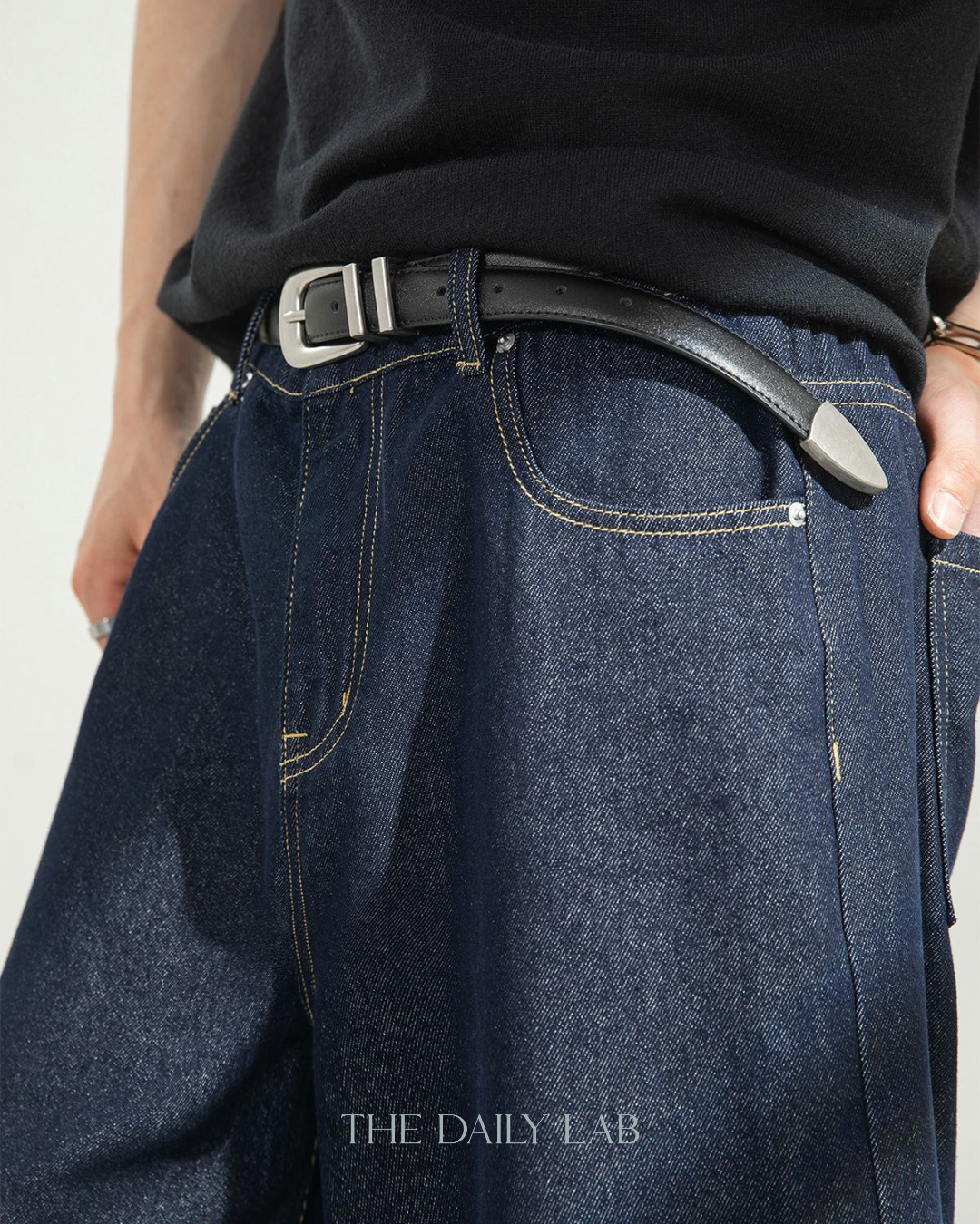City Street Cropped Denim in Blue