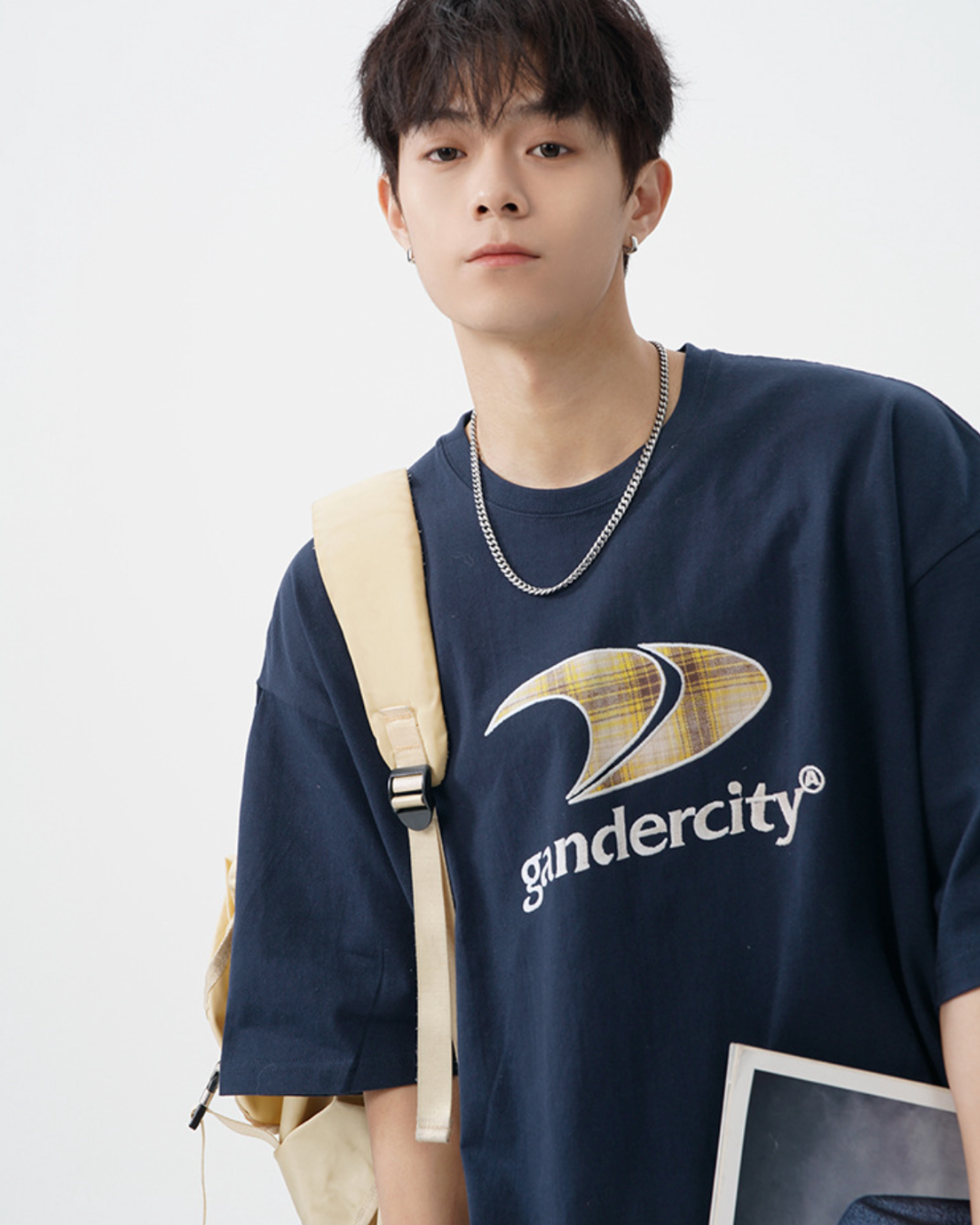 Gander Cotton Tee in Navy (In-Stock)