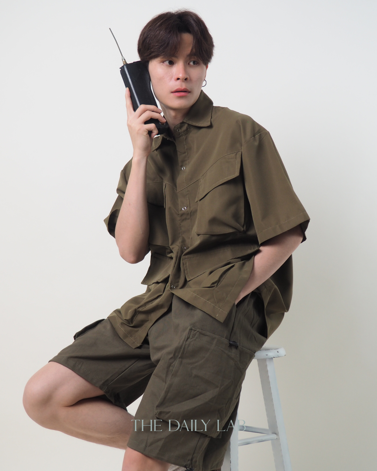 Buttoned Pocketed Shirt
