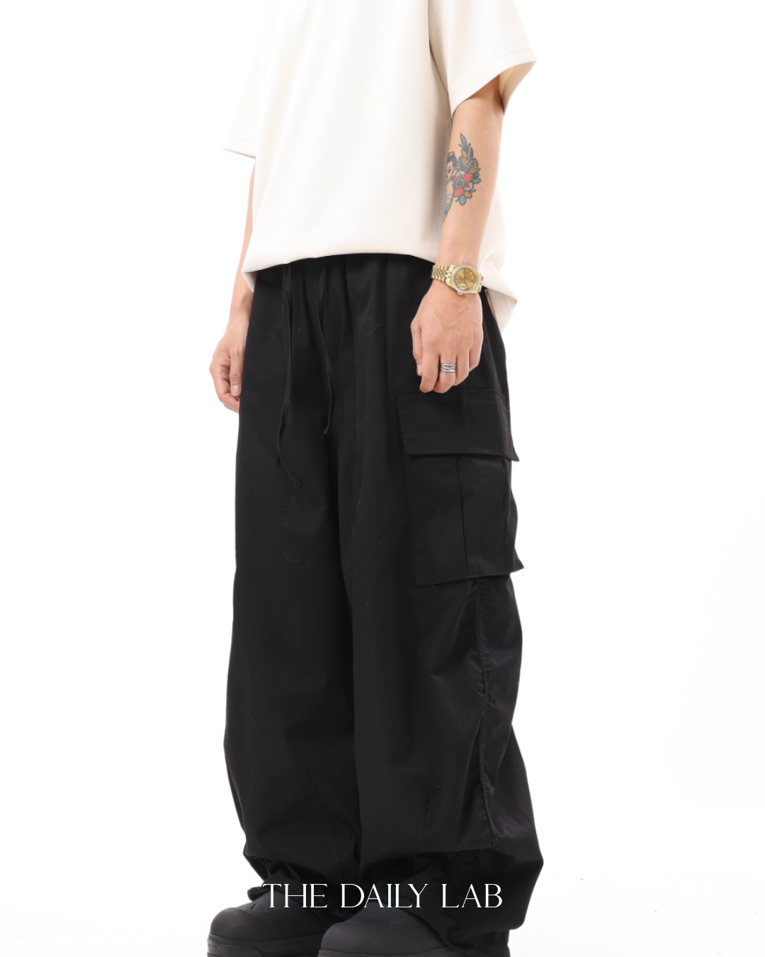 Vintage Ruffled Cargo Pants
